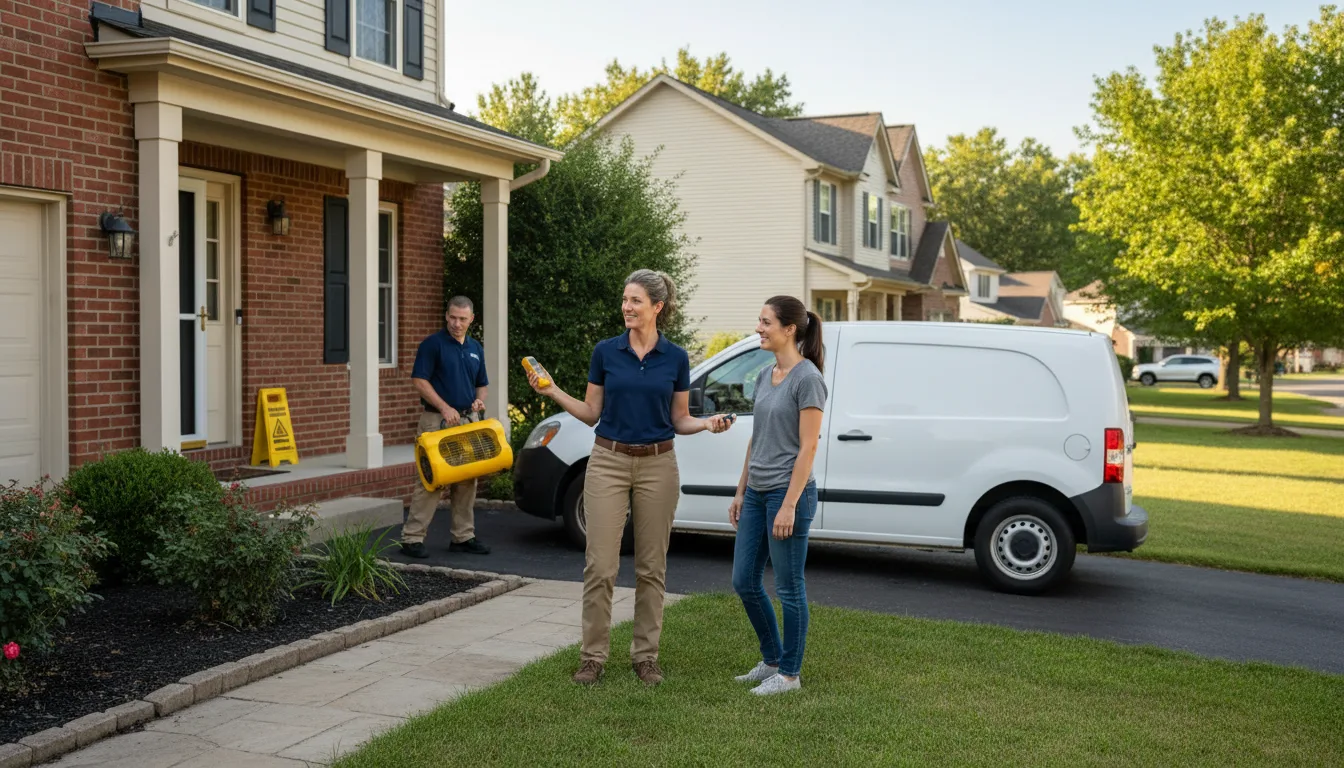 Residential water damage restoration in Noonan, ND